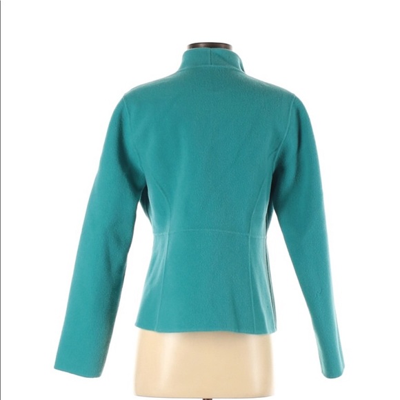 Eileen Fisher teal wool cardigan jacket xs - Picture 2 of 2